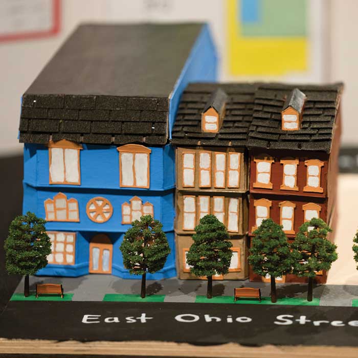 model of East Ohio Street